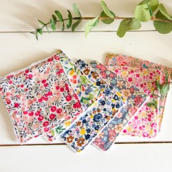 Lot de 6 lingettes démaquillantes réutilisables LIBERTY