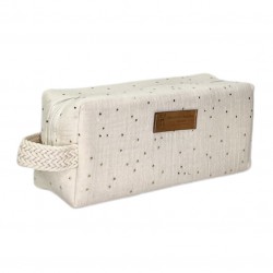 Trousse de toilette "S" DOUX RÊVE Ecru