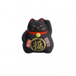 Déco LUCKY CAT 9cm Black