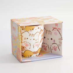 Mug Kawaii Cat Beige/blanc TOKYO DESIGN