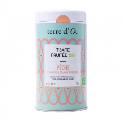 Tisane Fruitée Pêche Verveine BIO TERRE D'OC