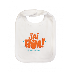 Bavoir bébé "J'ai faim"