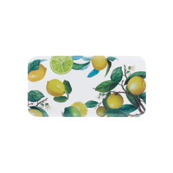 Plateau rectangulaire 38cm CITRON