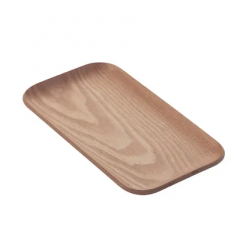 Plateau à servir rectangulaire 22cm Bois foncé