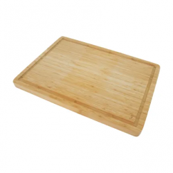 Planche-billot en bambou 51cm avec rainure