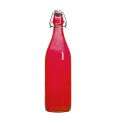 Bouteille Limonade en verre Rouge