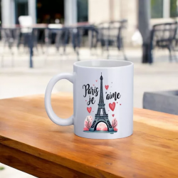 Mug Tour Eiffel "Paris je t'aime"