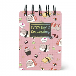 Bloc-notes spiral SUSHI CAT