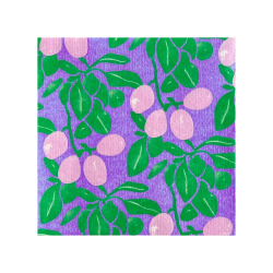 Serviettes en papier (x20) 25x25 Prune