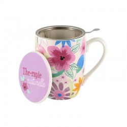 Tisanière +filtre TUDOR Fleurs crayonnées