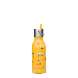 Bouteille isotherme enfant Honolulu Jaune QWETCH Bouchon...