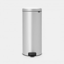 Poubelle ronde à pédale NewIcon 30L Metallic grey BRABANTIA