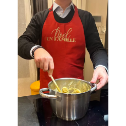 Tablier Rouge NOËL EN FAMILLE