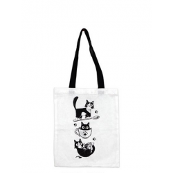 Totebag Chats Noir et blanc MIA