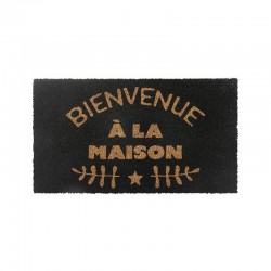 Paillasson COCO Noir Bienvenue à la maison