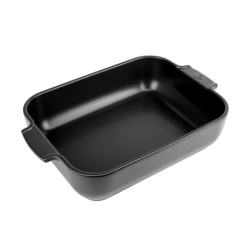 Plat à four rectangle 32cm Noir satin APPOLIA
