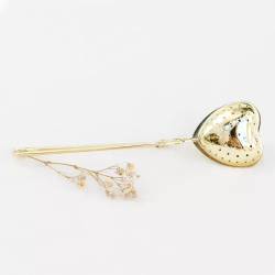 Pince à thé COEUR Doré