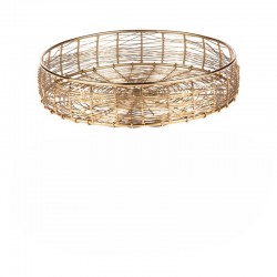 Corbeille à pain/fruits doré 20cm