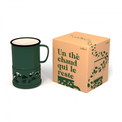 Mug chauffé à la bougie SIXTEA Vert COOKUT