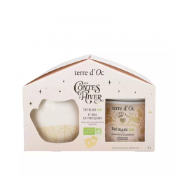 Coffret Duo Mug +thé Amande et Framboise TERRE D'OC