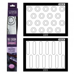 Tapis de cuisson silicone Macarons & Eclairs PATISDECOR