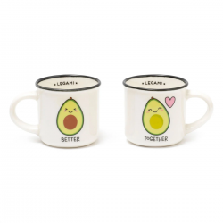 Lot de 2 tasses à expresso ESPRESSO FOR TWO Avocats