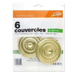 Sachet de 6 couvercles Familia Wiss 10cm LE PARFAIT