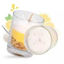 Bougie gourmande Taille M "Citron meringué"