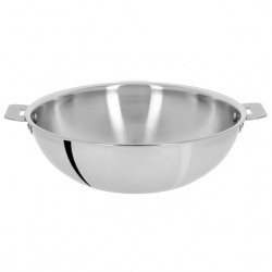 Wok 28cm inox manche amovible "Casteline" CRISTEL