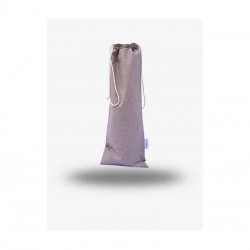 Sac à pain en coton enduit "Café lin"