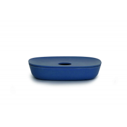 Porte-savon satiné Bleu royal EKOBO