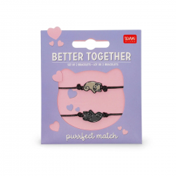 Lot de 2 Bracelets BETTER TOGETHER Kitty LEGAMI