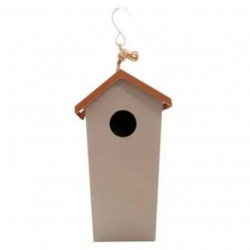 Nichoir en fibre bambou Terracotta/jaune