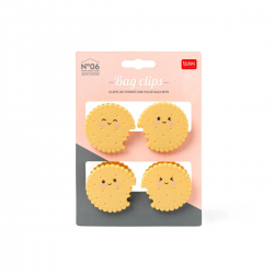 Lot de 4 pinces sachet Cookies BAG CLIPS LEGAMI