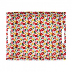 Plateau FELICIE "Bouquet de roses"