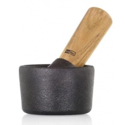 Grand mortier CAMO 8cm Noir et acacia