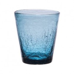 Verre à eau LUSSAN Bleu craquelé