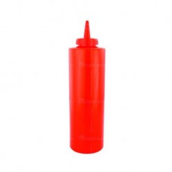 Flacon Ketchup rouge en plastique de 360ml