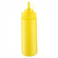 Flacon Moutarde jaune en plastique de 360ml