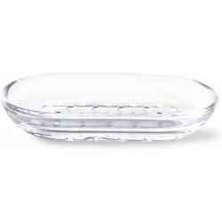 Porte-savon ovale en acrylique transparent