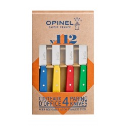 Set de 4 couteaux d'office en couleurs n°112 OPINEL