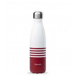 Bouteille isotherme 500ml Marinière Rouge QWETCH