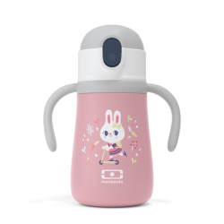 Gourde-paille isotherme Rose Bunny MONBENTO